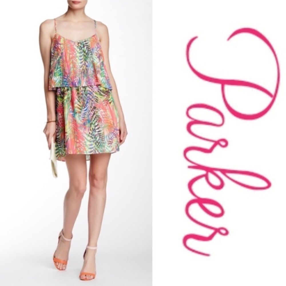 Parker pleated mini dress, XS